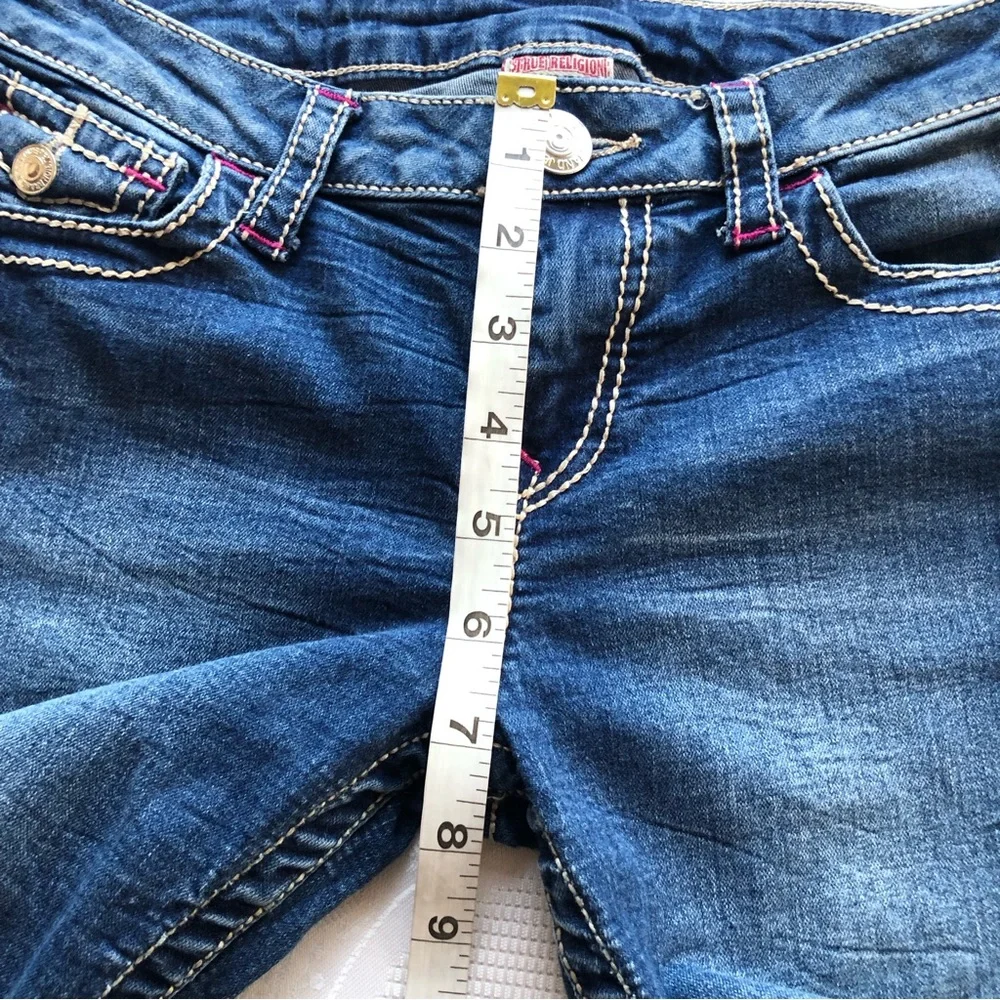 True Religion Girls Size 10 Blue Jeans Denim Pants Classic-Fit Straight-Leg